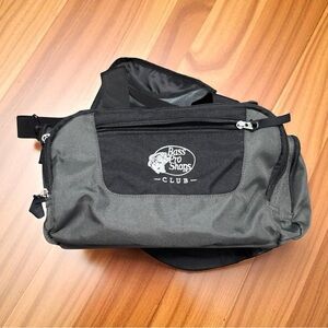 Bass Pro Shops Club Black Duffel Gym Travel Bag 100% Polyester 2020 Clean